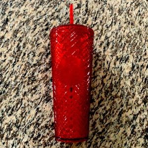 Starbucks Christmas 24 ounce red ornament tumbler brand new